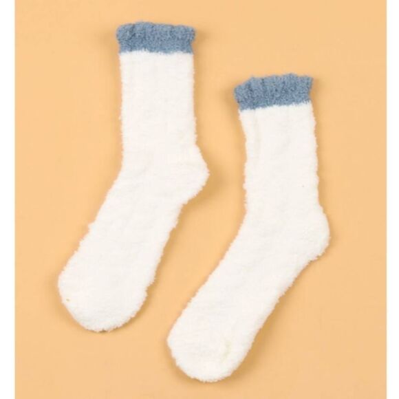 Cozy Fuzzy Crew Socks  - Picture 1 of 3